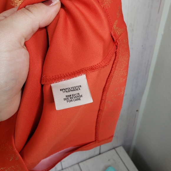 PHILOSOPHY orange gold dress - Picture 5 of 7